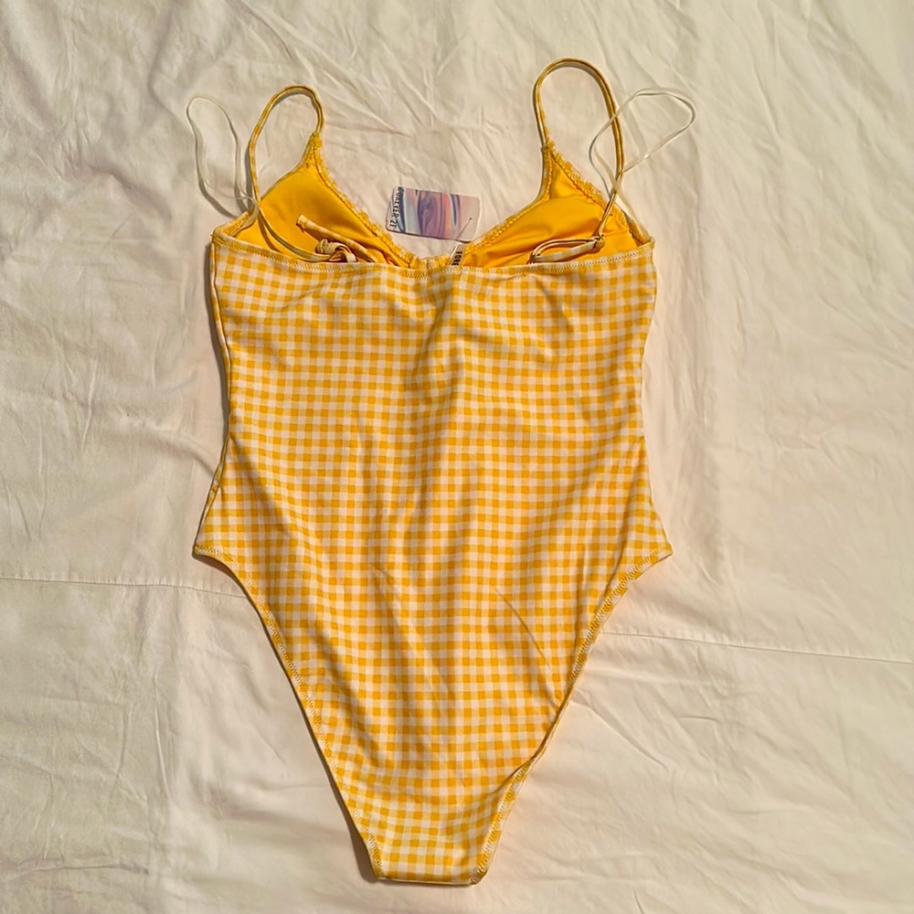 FOREVER 21 - Women’s - Yellow One Piece Swimsuit - New - Picture 2 of 4